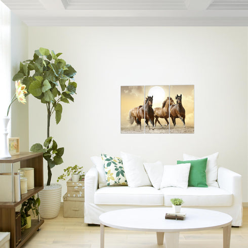 Wandbilder Wohnzimmer XXL Pferde Moderne Bilder Tiere
